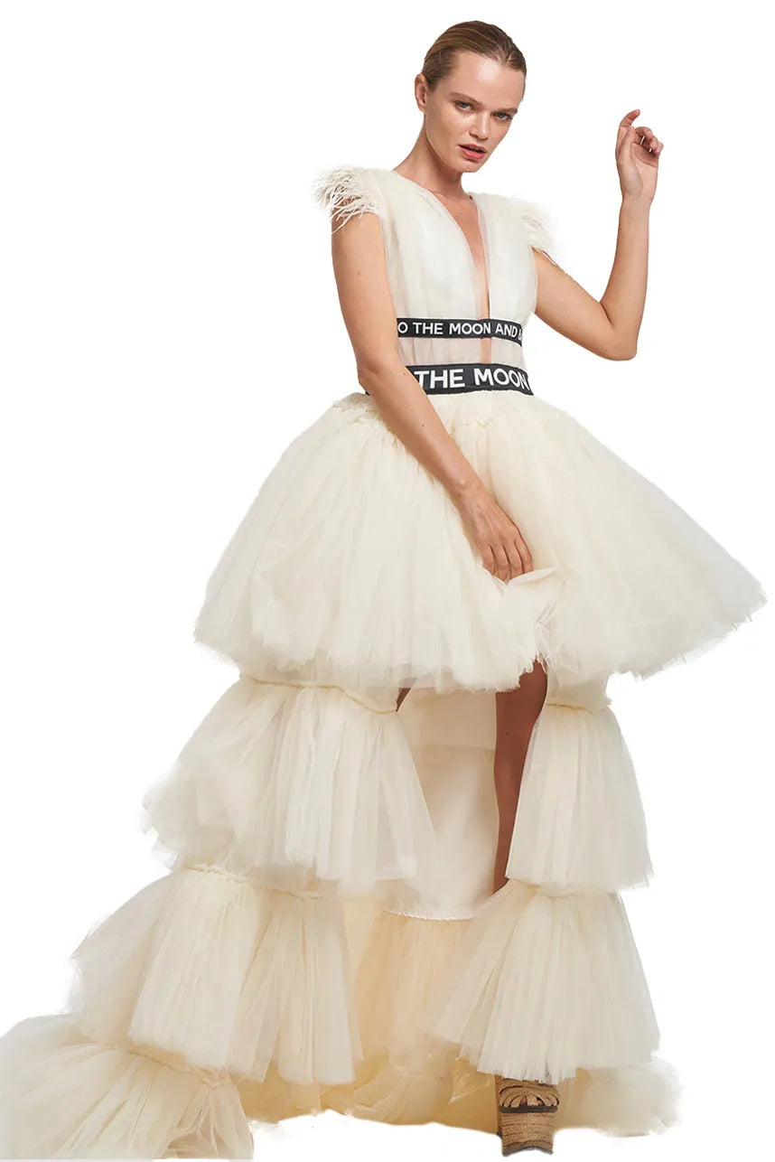 High Low Tulle Dress " To The Moon And Back "