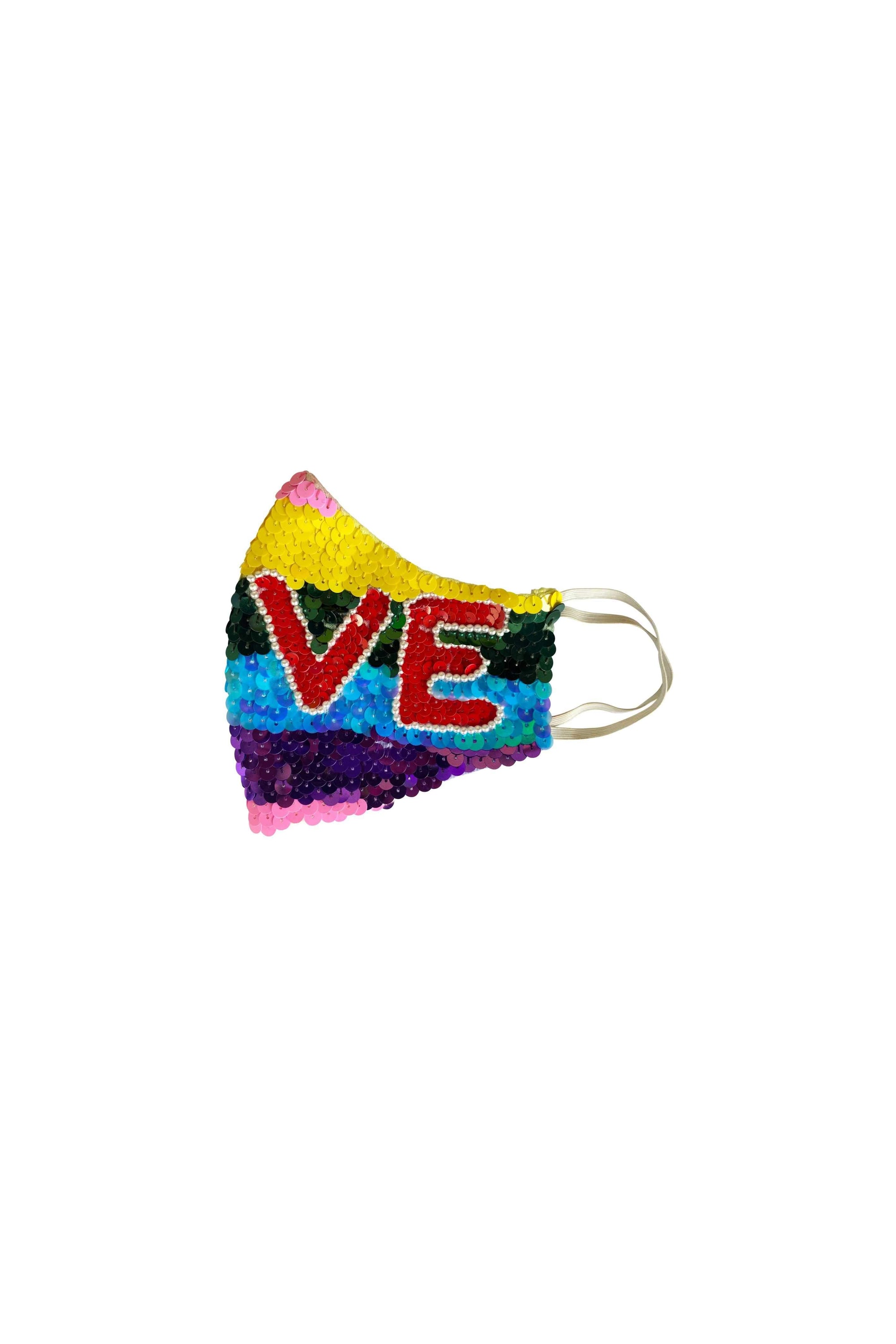 Love Is Love Sequin Mask - House of Mua Mua