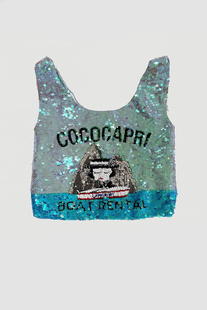 Coco Capri Sequin Supermarket Bag