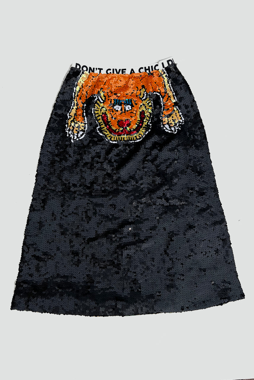 TIGER Sequin A-line Skirt