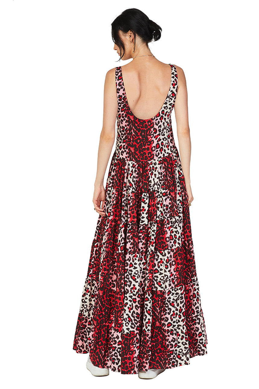 Red Leopard Maxi Dress