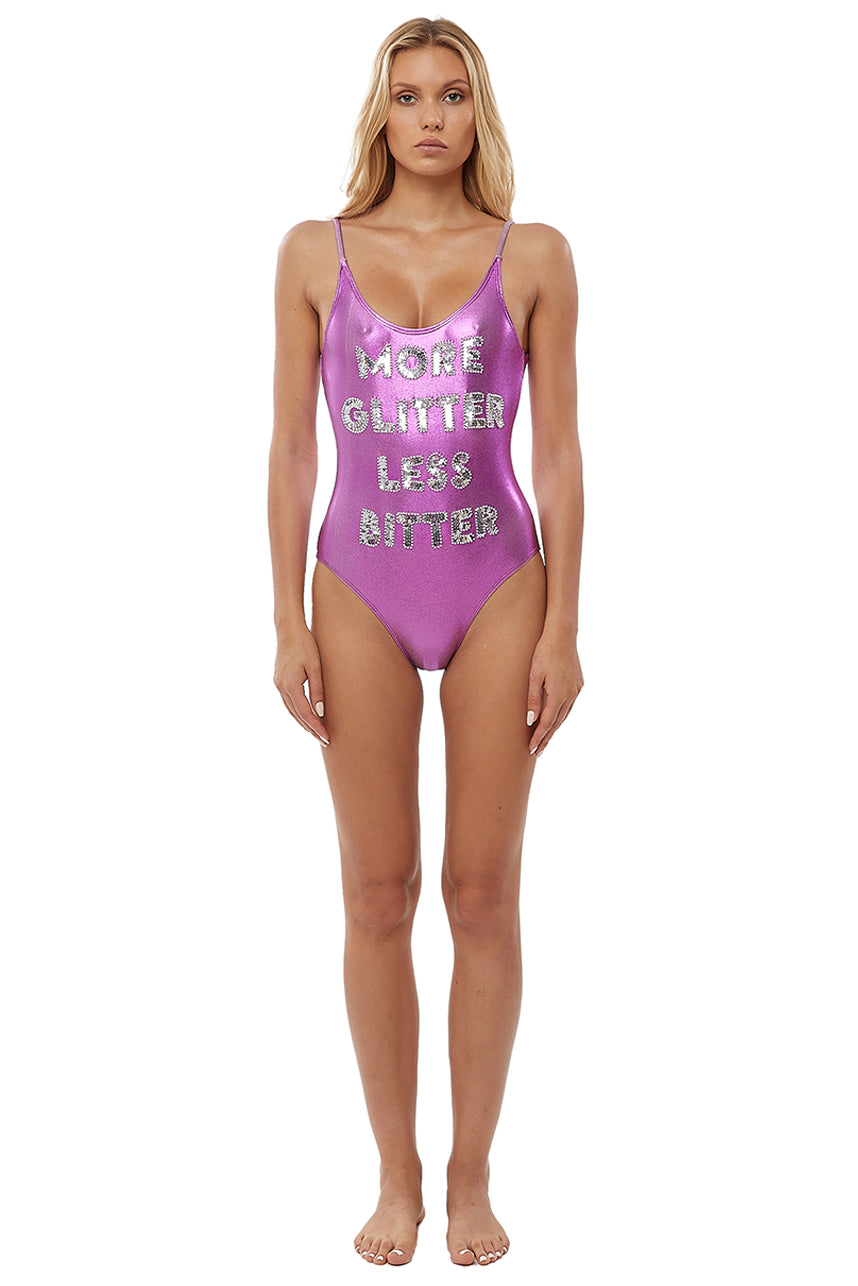 More Glitter Less Bitter Swimsuit One Piece