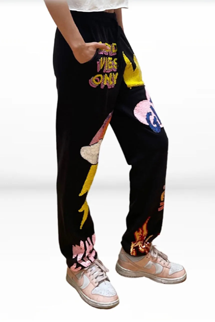 Good Vibes Only Runner Pants