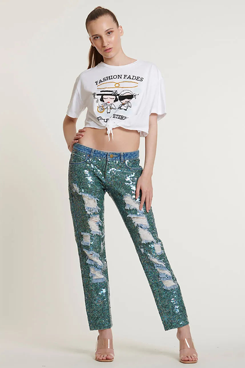 Fashion Fades Style Is Eternal Crop Top T-Shirt