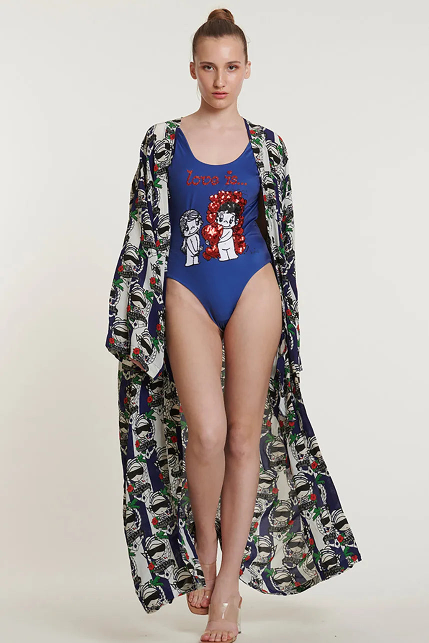 Karletto Hipster Sailor Long Kimono