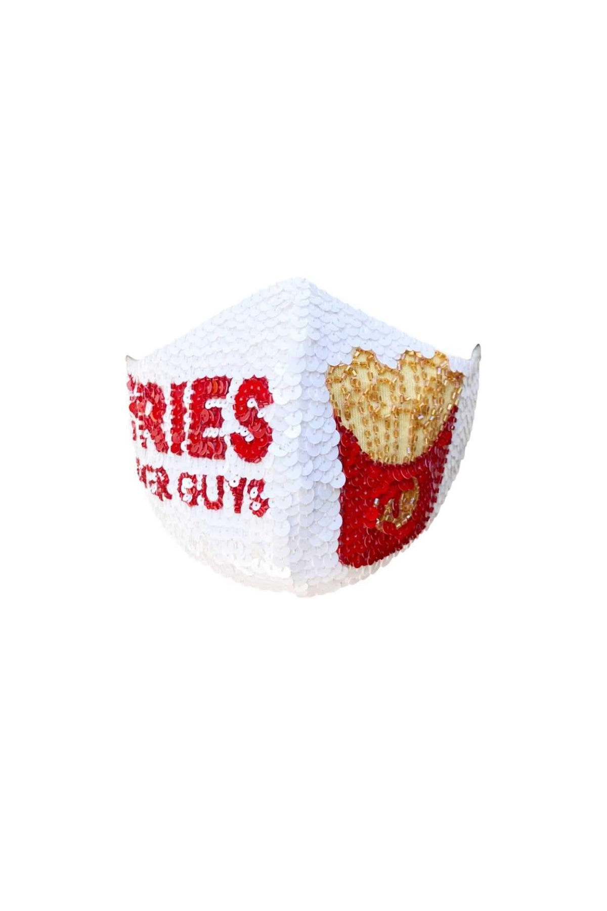 Fries Over Guys Sequin Mask - House of Mua Mua