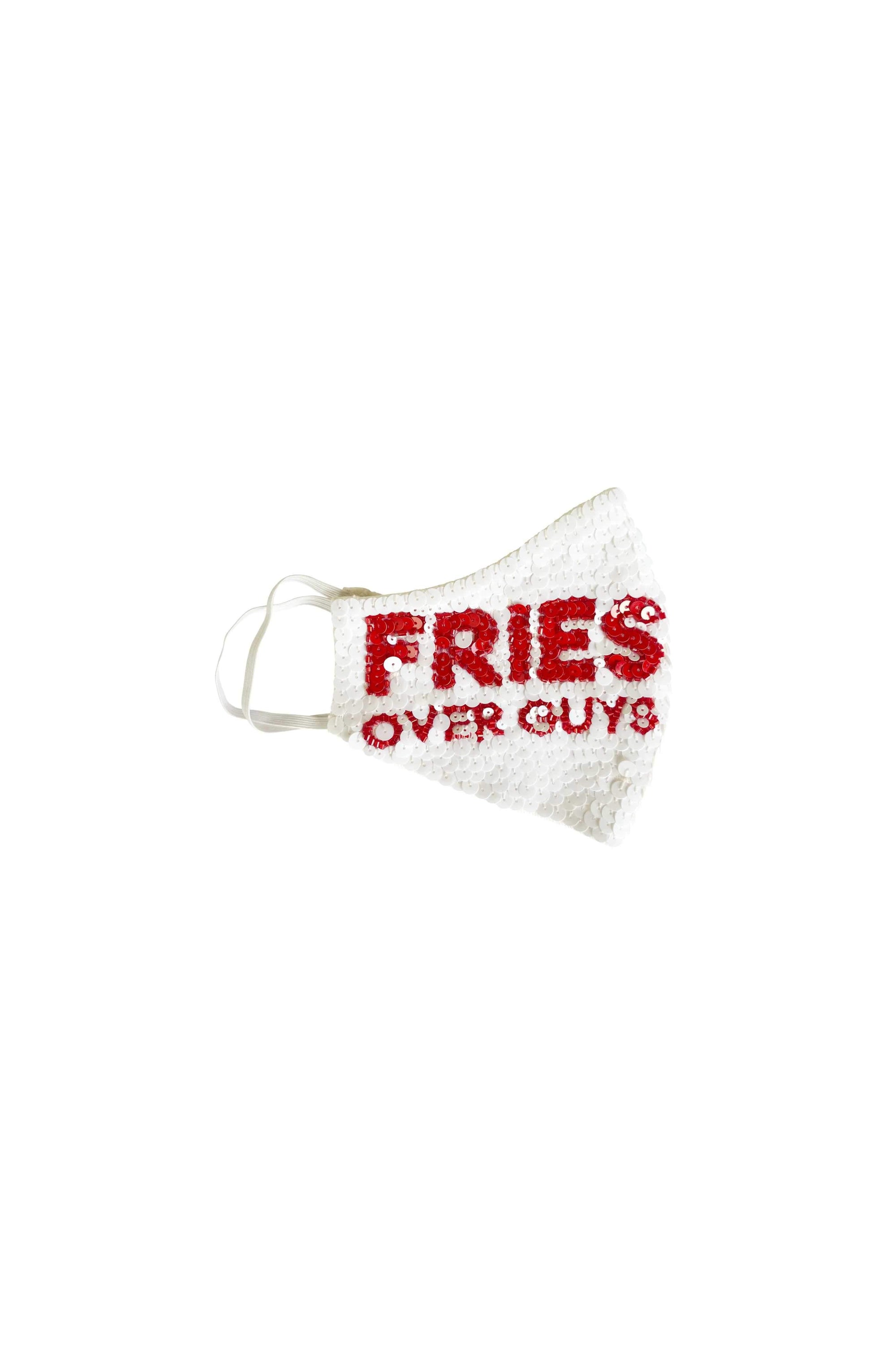 Fries Over Guys Sequin Mask - House of Mua Mua