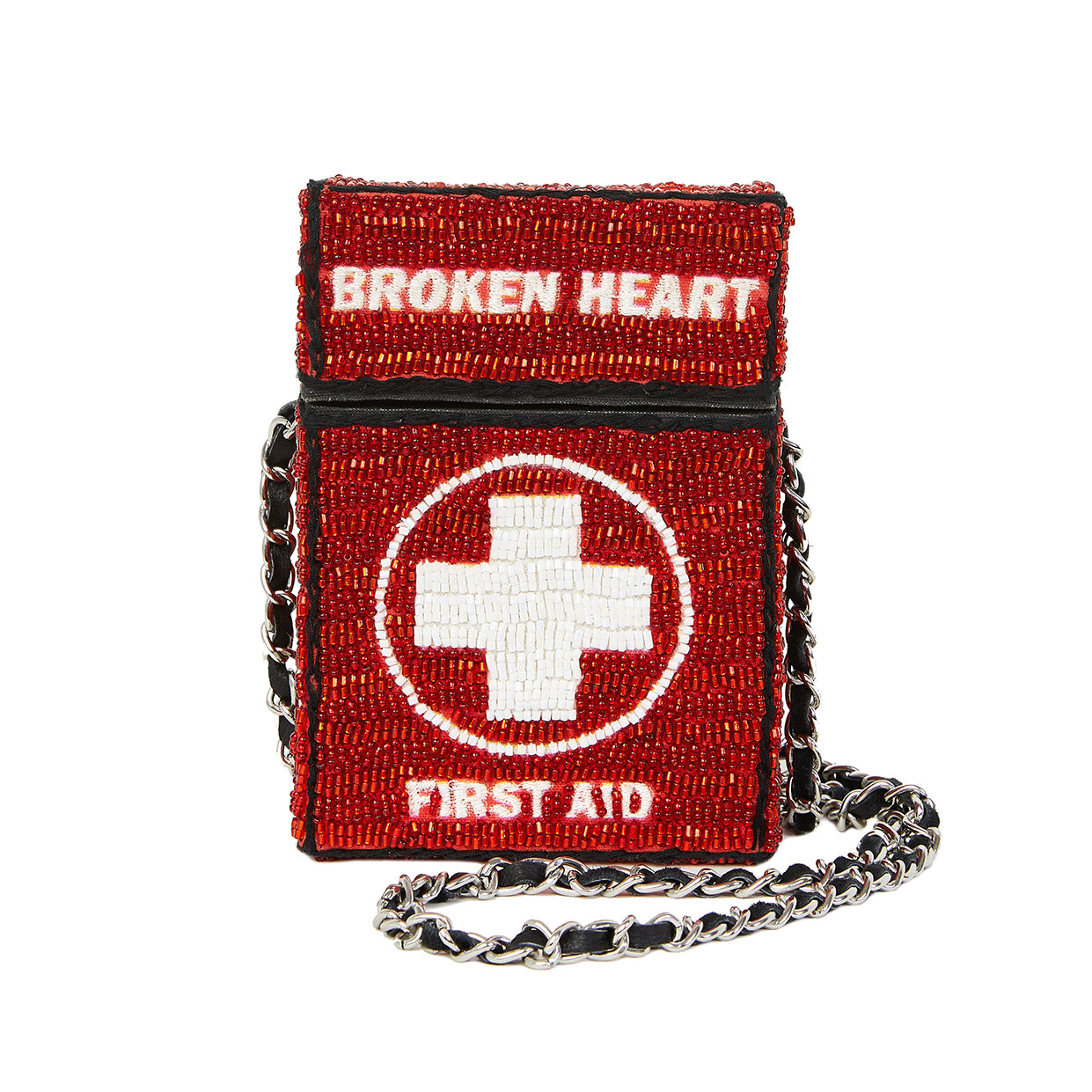 Medium Box Crossbody Bag " Broken Heart First Aid "