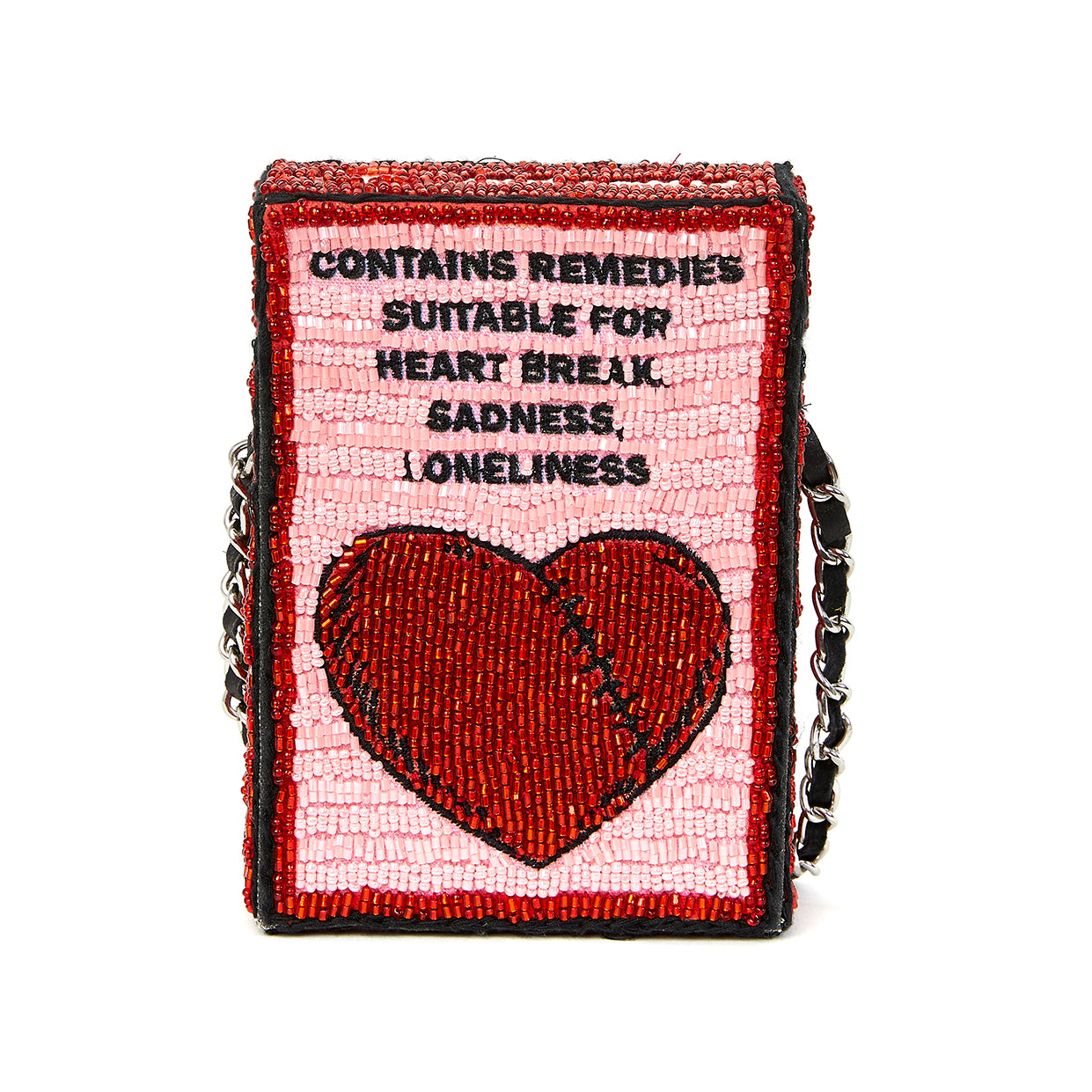 Medium Box Crossbody Bag " Broken Heart First Aid "