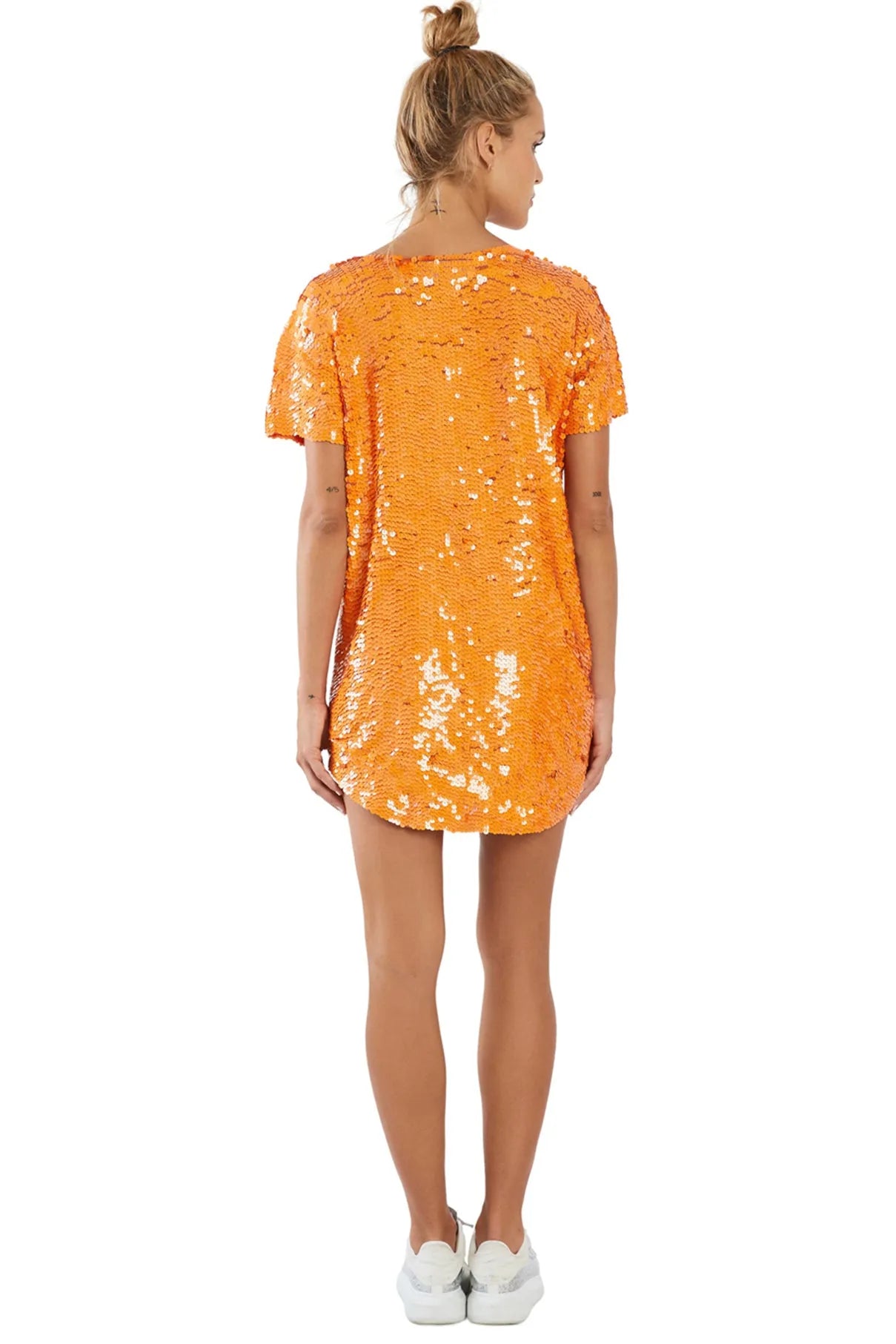 Clean Hermess Sequin Maxi Tee Dress