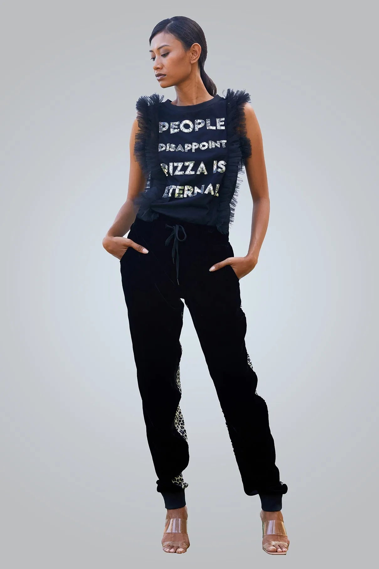 People Disappoint Pizza Is Eternal Tulle T-Shirt